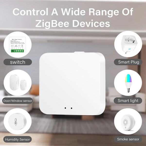 Smart Zigbee 3.0 Gateway Hub Bridge Home Timer Schedule Life Remote Control Work With Tuya Alexa Google