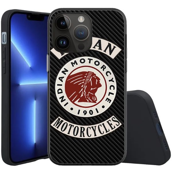 Cool legendary brand I-INDIANS Phone Case For iPhone 15 14 13 12 11 X XR XS XSMAX 8 7 Plus Mini Pro Max Soft Black Phone Cover