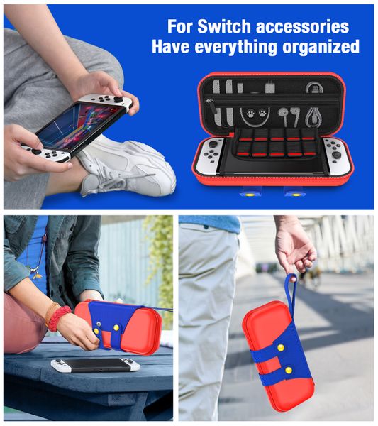 BEBONCOOL X62 Switch Storage Bag for Nintendo Switch /Switch OLED Switch Carrying Cases Waterproof Protective Travel Bag