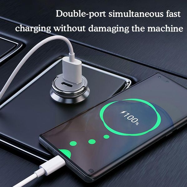 USB C Car Charger Hidden Mini Metal Super Fast Charging Recessed Adapter 12v Usb Socket R4X7