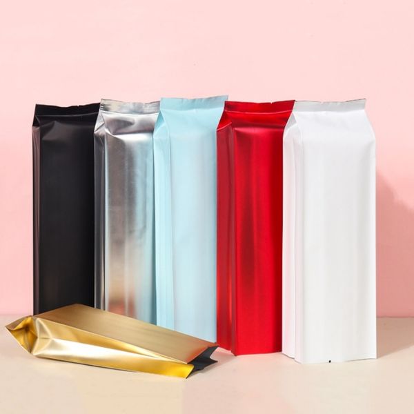StoBag 50pcs Coffee Beans Packaging Bag Aluminum Foil with Valve Kraft Paper Machine Sealing for Powder Storage Pouch Wholesale