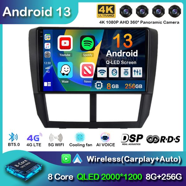 

13 Android Car Radio Multimedia Player For Subaru Forester 3 SH WRX 2007-2013 For Subaru Impreza GH GE 2Din 2 Din Head Unit DSP ester 007-0