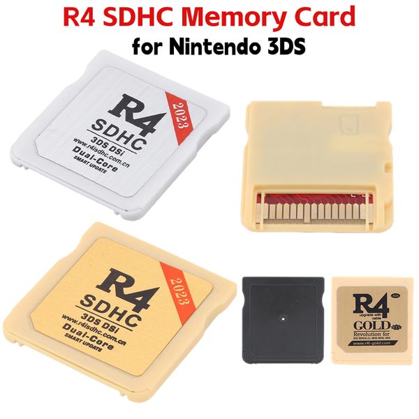 2023 Memory Card for R4 SDHC Adapter Secure Digital Memory Card Burning Card Gold White Game Card Flashcard for Nintendo 3DS