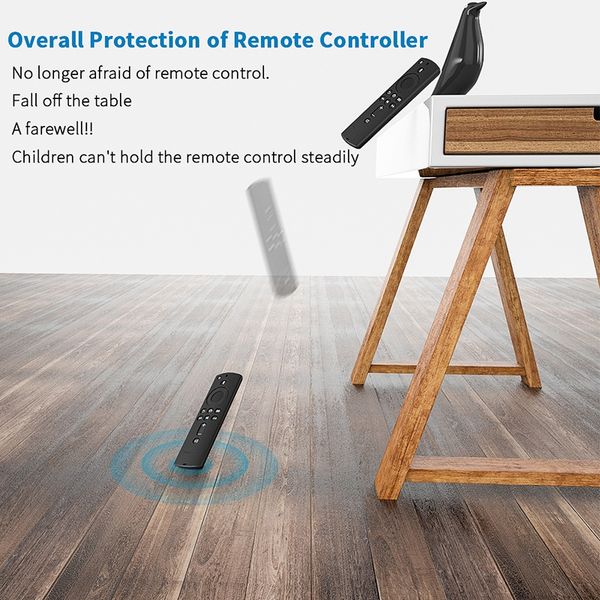 For 2Nd Gen Fire TV Stick Alexa Voice Remote Silicone Shock Proof Case Cover