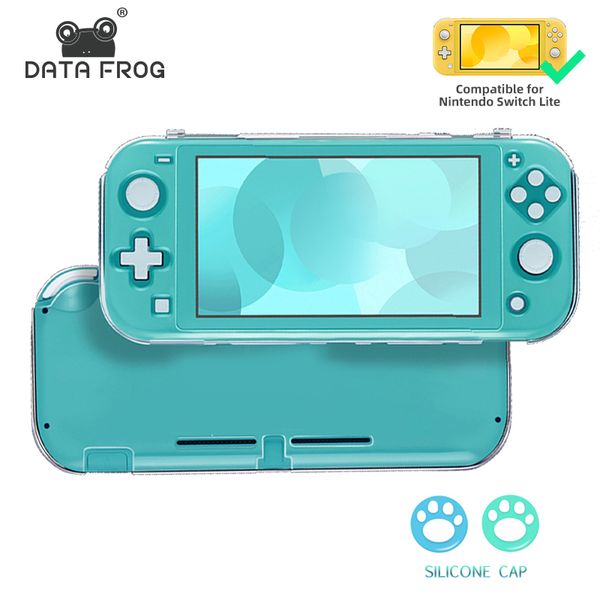 DATA FROG Crystal Case Compatible Nintendo Switch Lite Game Console Protective Cover For Switch Lite Shell Skin Accessories