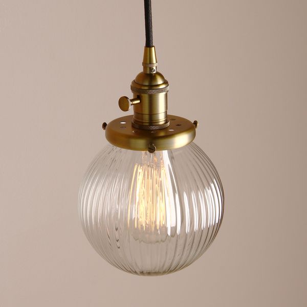 

Modern Permo 5.9'' Clear Globe Glass Pendant Ceiling Lamps Pendant Lights E27 Hanglamp Luminaire Living Room Loft Lights Fixture