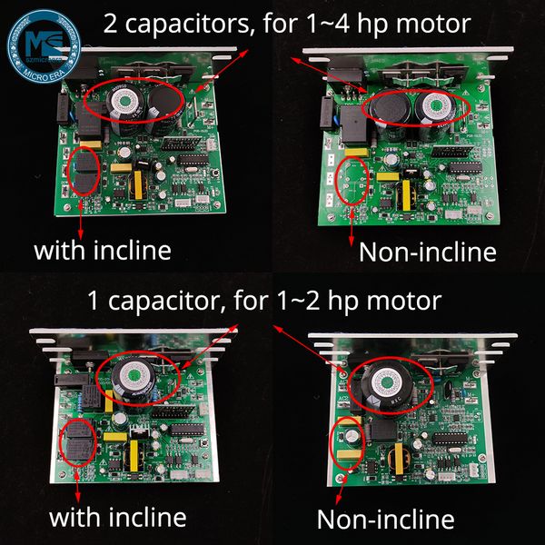 Universal Treadmill Control Board Console Display for 1-4 HP DC Motorized General Repair Kit