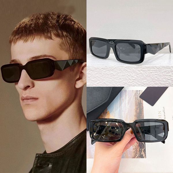 

2024 Womens Super Large Rectangular Sunglasses PR27 Luxury lady Designer Square UV400 Protective Womens Fashion Leisure Vacation Sunglasses Top Quality