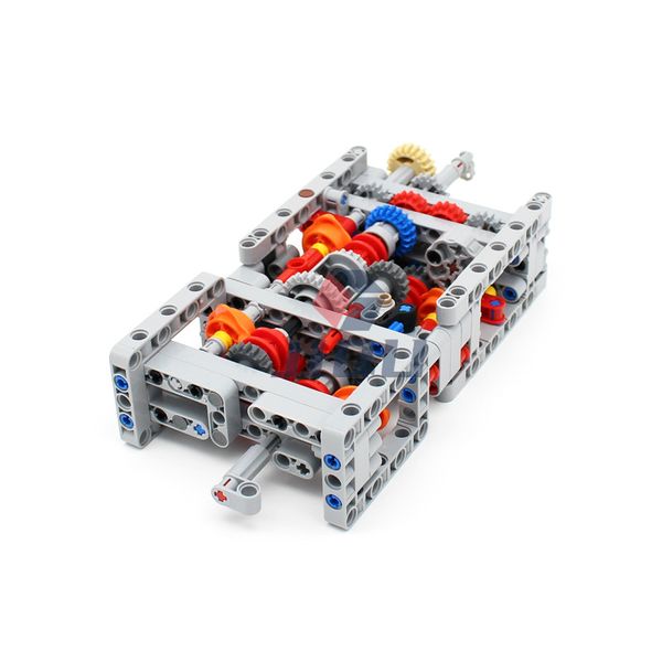 

4 NEW SPEED SEQUENTIAL GEARBOX 4 Speed + R + N TECHNICAL Model MOC Building Blocks Compatible High-tech DIY Educational Toys TECHICAL