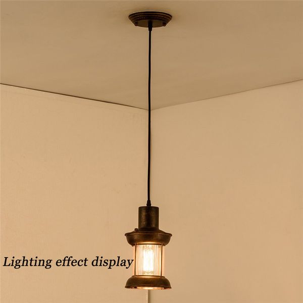 

Retro American Vintage Pendant Lamp Antique Dining Room Balcony Nostalgic Decorative Cafe Restaurant Lamp Industrial Glass Light