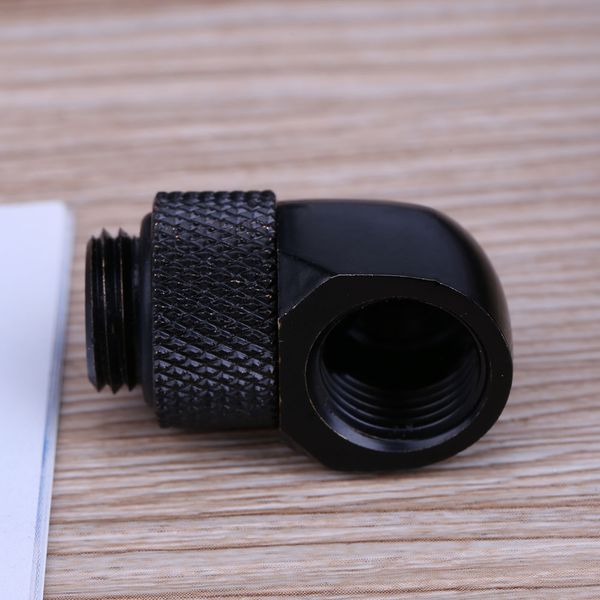 Black Silver Connector Adapter 2 Colors Connector Fitting Brass Fitting Adapter for PC Water Cooling System Supplies