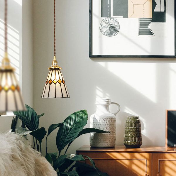 

Nordic IWHD Modern Copper LED Pendant Lamp Beside Cafe Bedroom Restaurant Japanese Style Glass Hanging Light Luminaria Lamparas aras