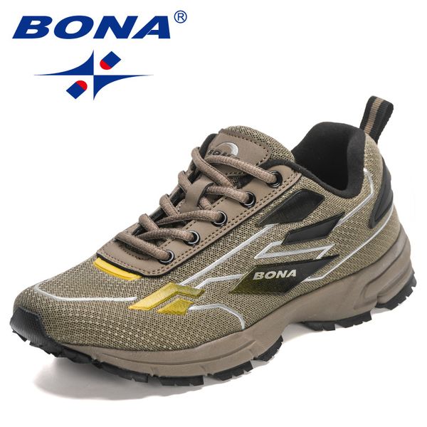 New BONA Eent Style Running Lace Up Athletic Men Comfortable Sneakers ventilate New Outdoor Walking Shoes ccdf
