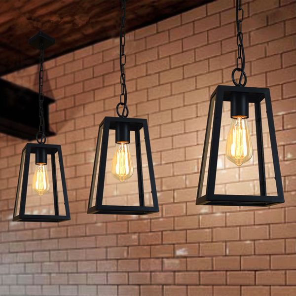 

American Loft Chain Chandelier Creative Personality Tieyi Industrial Style Restaurant Chandelier Corridor Bar Retro Lamp