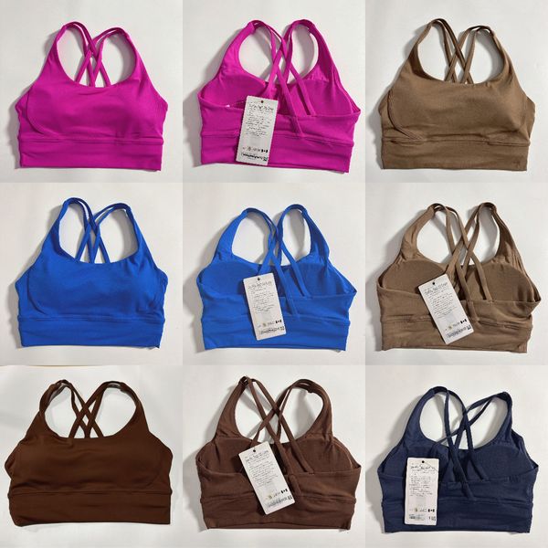 

2025 Yoga women Sports Bra Woman Gym Workout bra High Quality Breathable Top Yoga Wear Clothes Bralette for Women Underwear clothing Shockproof Beautiful Back, Coffee brown