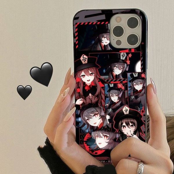 Hu tao genshin impact Phone Case for iphone 13 8 7 6S Plus X 5S SE 2020 XR 11 12 mini pro XS MAX