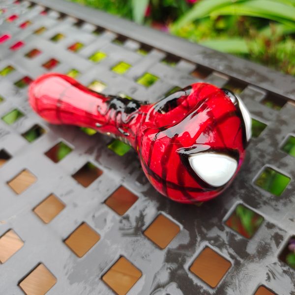 

spider pipe man Glass Spoon Pipes for smoking hand made pipe Colorful May vary 3.5" from Radiant
