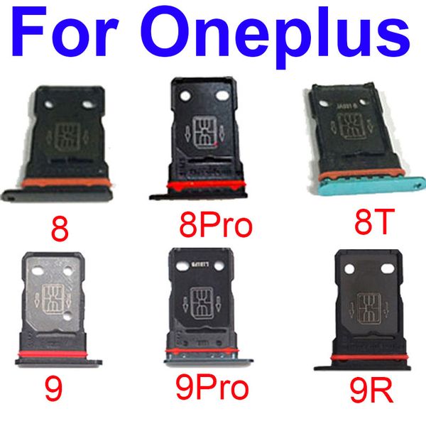 Sim Card Tray Holder For Oneplus 8 8T 9 Pro 9R 1+8 1+8T 1+8Pro 1+9 1+9Pro 1+9R Sim Card Slot Socket Replacement Parts