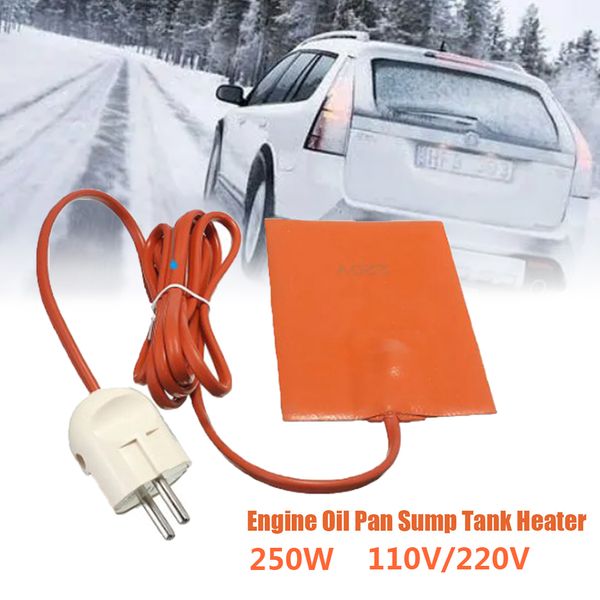 

Engine Car Oil Pan Sump Tank Heater Pad 250W Silicone oil heating Pad Engine Oil Tank Wear Protect With EU US Plug 110-220V