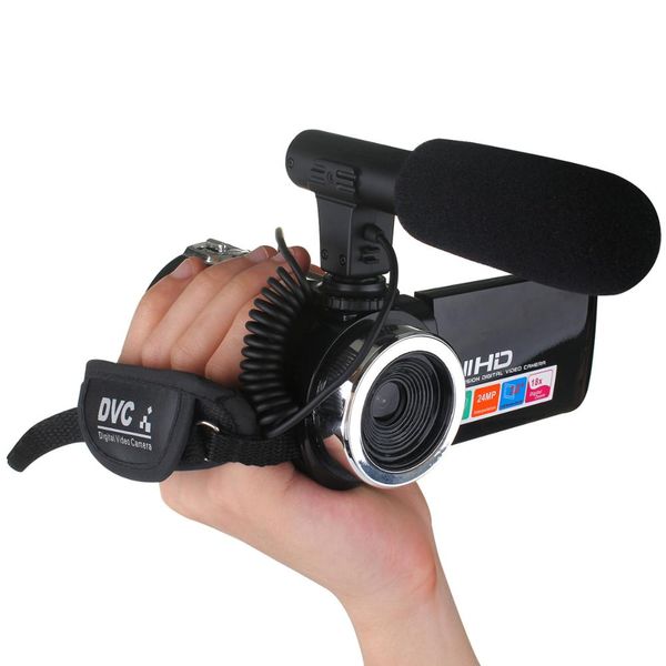 Professional 24MP Camcorder Digital Video Camera 3 Inch LCD 18x Digital Camera Recorder with Mic