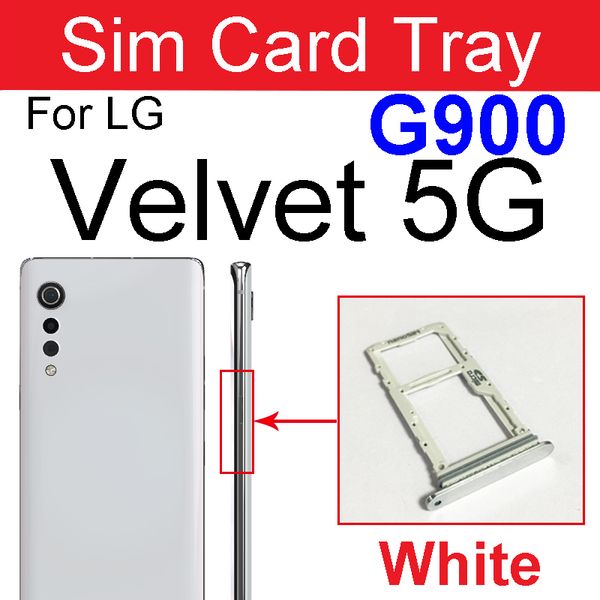 Sim Card Tray Holder For LG Velvet 5G G900 Slot Socket Flex Cable Replacement Parts