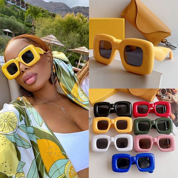 

Womens Designer Cartoon Series Sunglasses LW40098 Womens Outdoor Vacation Travel Glasses 100% UV resistant Acetate Thickened Frame Design Personalized Glasses