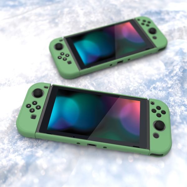 PlayVital UPGRADED Dockable Case Grip for Nintendo Switch, Ergonomic Protective Cover for Joycon
