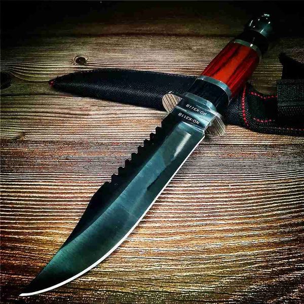 

Knives 27CM Multi-function Stainss Steel Hunting Outdoor Portab Knife Suitab for Camping Picking Self-dense Q240624