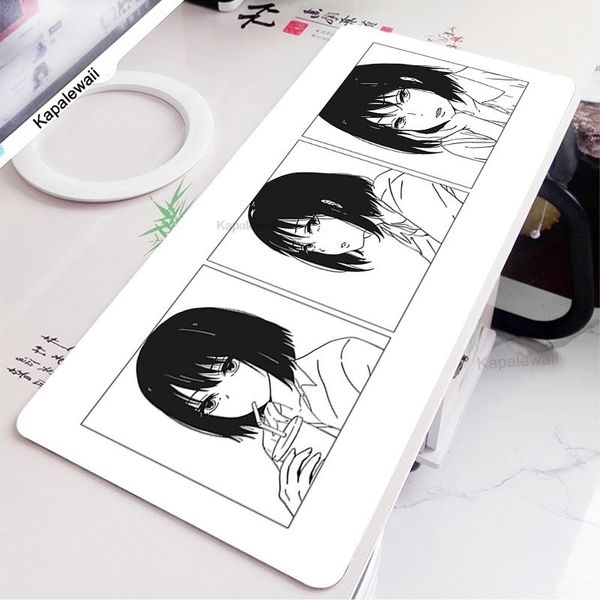 Large Gaming Mouse Pad Anime Pattern Mouse Mat Lock Edge Desk Mat Natural Rubber Non-slip Mousepad for Computer Laptop Gamer XXL