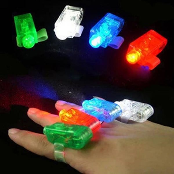 

4Pcs LED 4Pcs Finger Lights Bright Party Magic Trick Halloween Holiday Light up Toys Thumb Lamps LED Bright Finger Lights