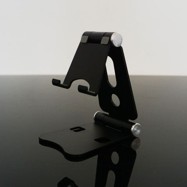 Aluminium Alloy Dual Foldable Desktop Rotary Tablet Stand Mobile Phone Holder Mount Bracket for iPhone for iPad for Cellphones