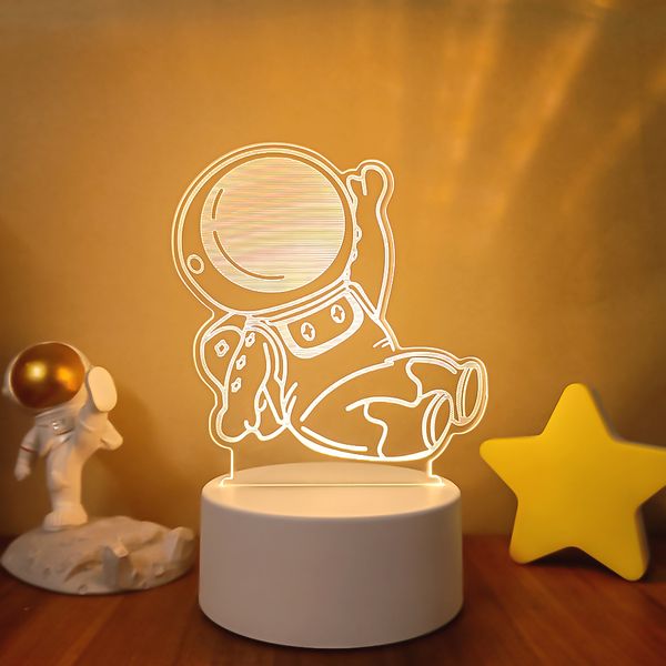 

Astronaut Football LED Night Lamp New Acrylic Lights 3D Stereo Desk Bedroom Decor Lamp Holiday Kid Gifts for Birthday Festival