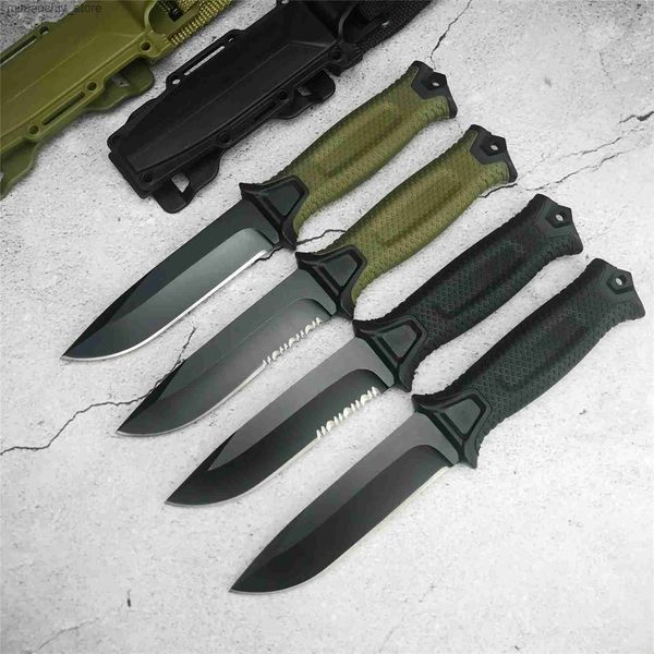 

Knives Fixed Knife G1500 Gear Strongarm 440C Serrated/Full Blade Outdoor Tactical Survival Combat Hunting Camping EDC Tool Q240624