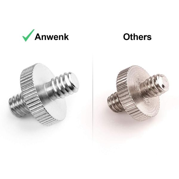 International Standard 1/4 to 1/4 Threaded Tripod Screw Adapter Standard Tripod Mounting Thread Camera Screw Adapter Converter