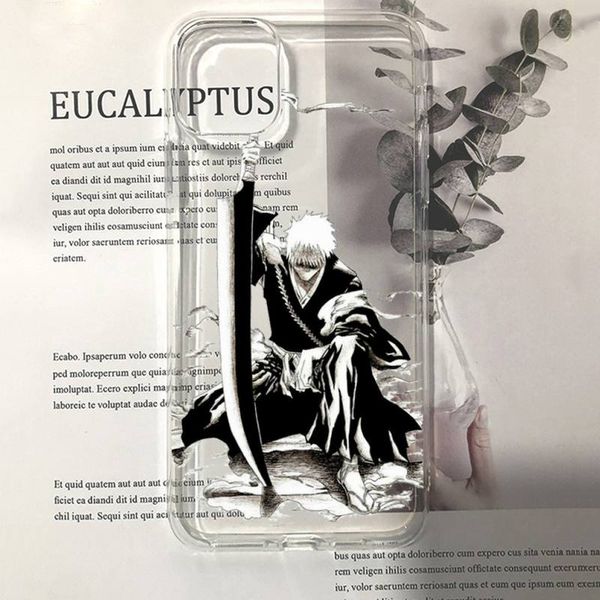 Anime Bleach Kurosaki ichigo Phone Case for iphone 13 11 12 pro XS MAX 8 7 6 6S Plus X 5S SE 2020 XR case