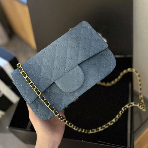 

Designers bags Women luxurys Camellia Shoulder bag Vintage bag Handbags Chain bag Messenger Clutch Flap crossbody Wallet lady clutch Fortune bag 20m, Blue