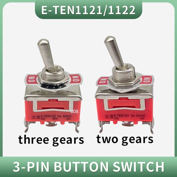 1pcs E-TEN 1121/1122 Toggle switch 3 feet 3-speed rocker switch rocker switch