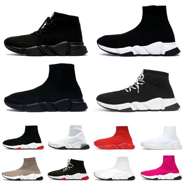 

Luxury Designer Sock Shoes for Women and Men, All-Black, White, Pink, Green, Blue, Fashion Outdoor Shoes, Running Sports Sneakers, Walking Hiking, A (8)