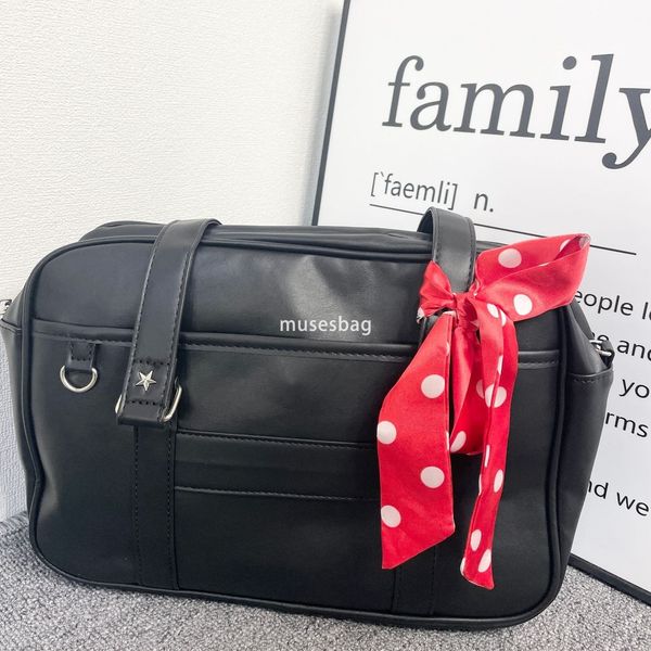 

Small design Japanese jk uniform bag Women new large capacity anime handbag College style simple commuting uniform bag with small accessories bag, Brown