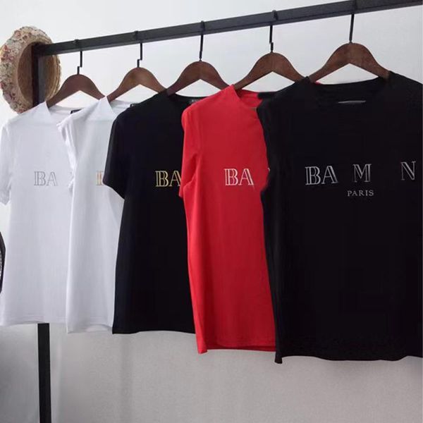 

Designer t shirt Multiple color mens shorts womens fashion high street casual outdoor sports loose letter print with button decoration tops, B6