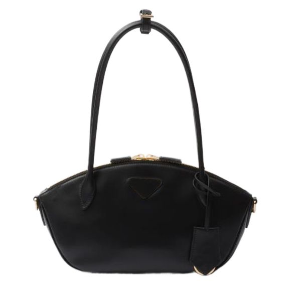 

Designer Black Leather Medium Totes Bag