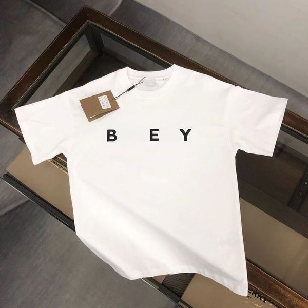 

New kids desinger clothes kid t shirt girl boys Short Sleeve baby tshirt fasion summer with letters black white Comfortable breathable without pilling, Red