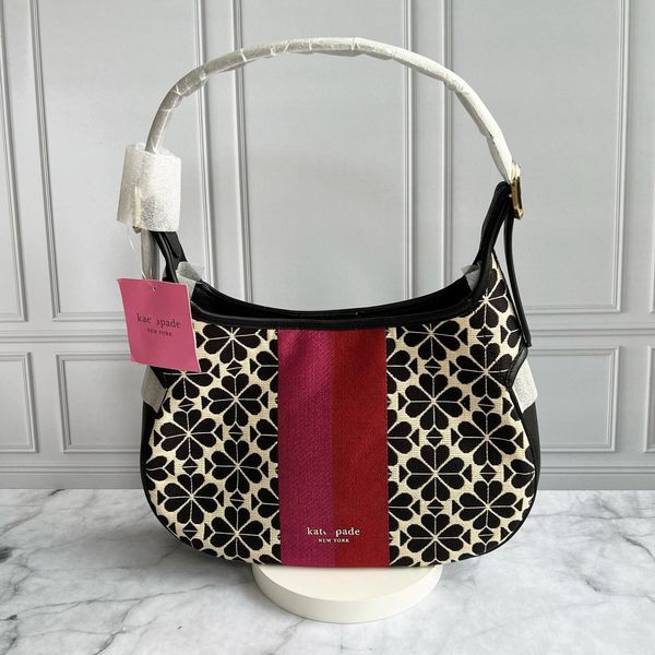 

Original Kates Spade Luxury Bag Purse Crossbody Designer Bags Mirror Quality Purses Jacquard Stripe Penny Small Hobo Bag Sac Luxe Dhgate New, Contact us to view real pictures
