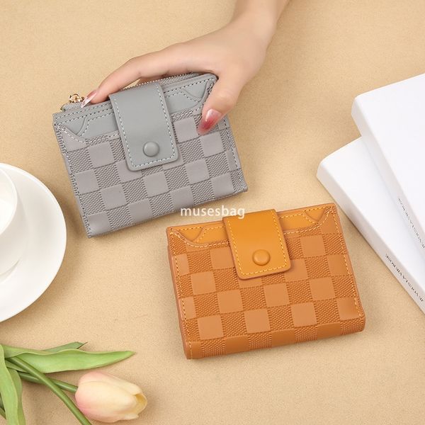 

Designer Women High Quality Lightweight Versatile New Korean Edition Card Insertion Multi functional Wallet Fashionable and Minimalist Ladies Wallet, Black