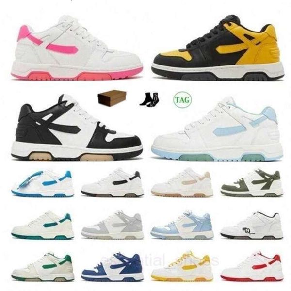 

Out of Office Sneaker Shoes Low Tops White Black Light Blue Vintage Grey Leather for Walking Mens Womens Loafers Trainers Platform Sneakers Out H7lu#, 8_color