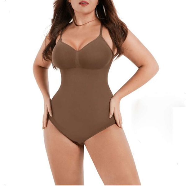 

Fas Colombianas Thong Bodysuit Seamless Shapewear Women Waist Trainer Body Shaper Tummy Slimming Underwear Flat Belly Girdle, Champagne