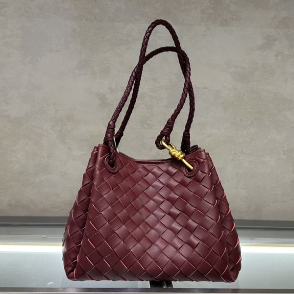 

Weave Hobo Bags Designer Tote Bag Intrecciato Leather Crossbody Bag Genuine Leather Shoulder Bag Two Top Handles Magnetic Closure Purses Weekend Travel Pouch Black