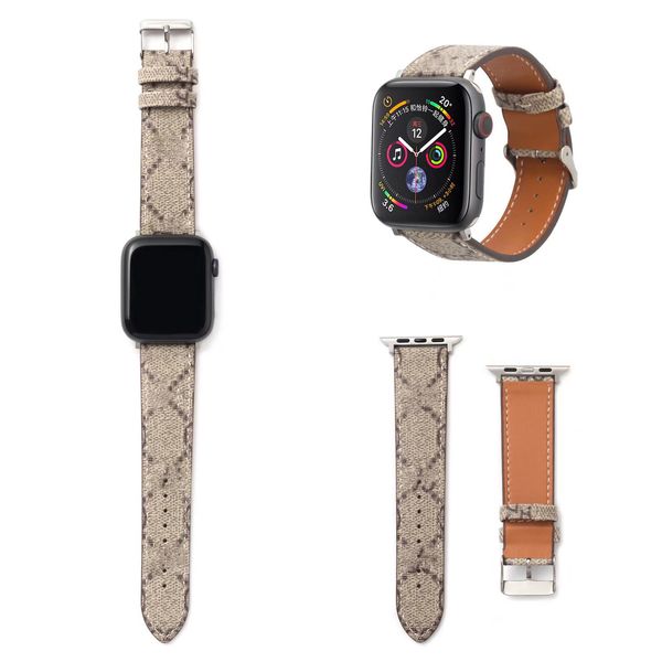 

Leather Watch Band for Luxury Applewatch band Series 9 49 mm Strap Iwatchband S8 Ultra 2 7 S6 S7 S5 S4 S3 S2 Se 44MM 42MM 38MM 40MM Designer Iwatch Straps smartwatch