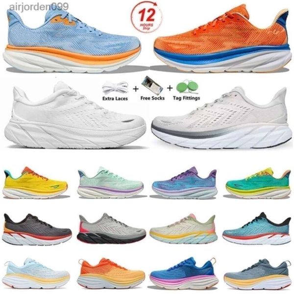 

Bondi Clifton 9 Cliftons Casual Shoes Harbor Mist Black White Carbon X 2 Free People Designer Athletic Bondis 8 Mens Women Trainers Sports, Blue