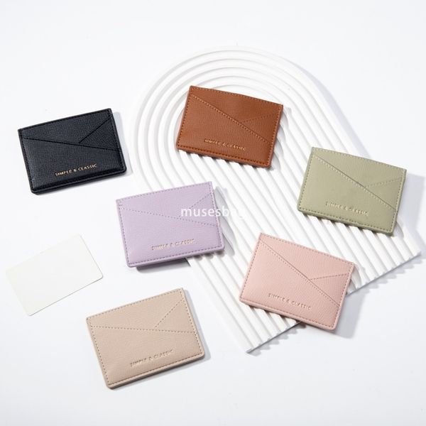

Designer Ladies High Quality Classic New Zipper Lightweight Card Bag Oblique Card Position Design Simple and Fashionable Multi functional PU Card Bag, Purple